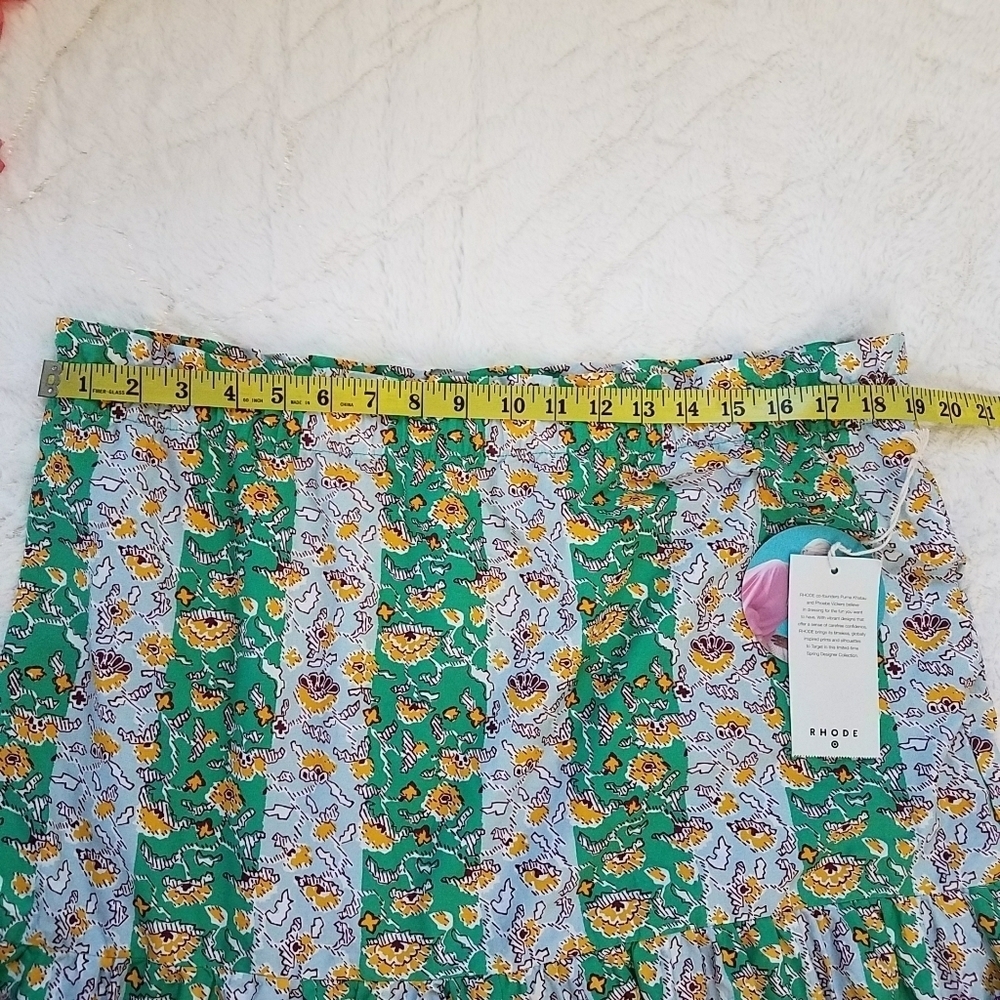 RHODE x Target 2-Piece Set Outfit Whimsical Floral Crop Top & Midi Skirt - Picture 6 of 10